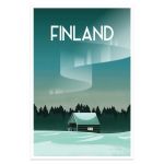 Hexoa Affiche voyage laponie finlandaise