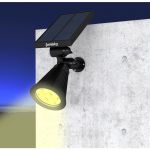 Lumisky Lot de 2 spots solaires SPIKY WARM noir plastique H42cm