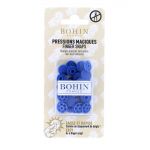 Boutons pression magique 13mm bleu roi x8