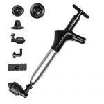 Innova Goods Nettoyeur de canalisations &agrave; air comprim&eacute; haute pression Jetpro avec accessoires et manom&egrave;tre 5 en 1, ABS noir