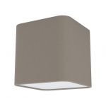 Plafonnier Bariloche En Bois, Raffia & Métal Blanc, 2 Spots De Plafond