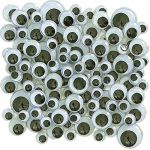 Le g&eacute;ant de la f&ecirc;te Yeux Mobiles 3 Tailles (Environ 110 Pi&egrave;ces )-Noir