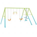 Intex Balan&ccedil;oire portique 4 agres face &agrave; face anneaux pour enfant