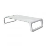 Trust Support d''ecran en verre trempe MONTA blanc