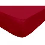 Soleil dOcre 610807 So Drap Housse Coton 57 Fils Rouge 200 x 90 cm