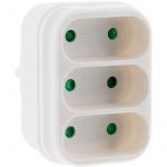 Zenitech Triplite 3x 2P 6A fa&ccedil;ade - Blanc