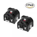 2x Motion Plus Adaptateur pour Nintendo Wii Remote Noir