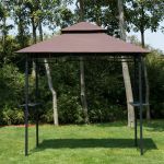 Homcom Abri tonnelle pour barbecue 245x150x255cm