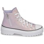Converse Baskets montantes enfant CHUCK TAYLOR ALL STAR LUGGED LIFT PLATFORM GLITTER HI - Couleur 36,37,38,39,35 1/2,37 1/2,38 1/2 - Taille Violet