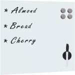 VidaXL Tableau noir magn&eacute;tique mural Verre 50x50 cm 1880-A