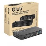Club 3D CSV-7210 Commutateur KVM DisplayPort/HDMI vers Dual DisplayPort 4K 60Hz