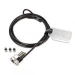 Kensington Câble de Sécurité à Combinaison Universel 3-en-1 pour Ordinateur Portable, Câble Antivol de 1,8 m en Acier Carbone, K62316WW