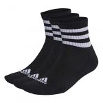 Adidas Chaussettes 3-stripes Cushioned Sportswear Mid-cut Pack De 3 - Noir/blanc, pointure 49-51 - Noir - Taille 49-51