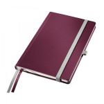Leitz 4485-00-28 - Carnet Style A5, 160 pages ivoire 100 g/m² lignées, reliure brochée, couverture rembordée rigide, grenat