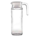 Olympia Gf922 nervur&eacute; Carafe en verre, 1 L (Lot de 6)