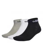 Adidas Mixte Set Di 3 Paia Di Calzini Socks, medium grey heather/white/black, S EU