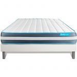 Body Care Ensemble BODYFORM 140x190 M&eacute;moire de forme 3 zones 140 x 190 cm Blanc