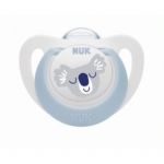 Nuk Star Night & Day Sucette pour bébé | 0-6 mois | Sucettes phosphorescentes | Silicone sans BPA | Koala bleu | 2 pièces