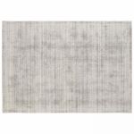 Oviala Tapis chenille rectangulaire imprim&eacute; nuanc&eacute; gris clair 160 x 230 cm