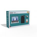 HP Pack 14-EP0055 14" Full HD Intel Core i3 8 Go RAM 512 Go SSD Argent + Souris sans fil + Housse 14" + Microsoft 365 personnel 1 an
