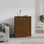VidaXL Buffet Marron miel 83x41,5x100 cm Bois massif de pin
