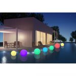 Batimex Sph&egrave;re flottante &agrave; LED sans fil t&eacute;l&eacute;commandable 30cm - Multicolore