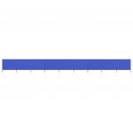 VidaXL Paravent 9 panneaux Tissu 1200 x 80 cm Bleu azur&eacute;