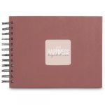 Hama Album &agrave; spirales "Fine Art", 24 x 17 cm, 50 pages noires, couleur terre cuite