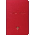 Clairefontaine Carnet piqûre Flying Spirit Ligné 96 pages 11 x 17 cm Rouge