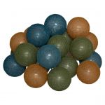 Guirlande Led Secteur 20 Boules Assortiments Bleu Vert Marron