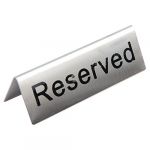 Olympia Restauration Appareil u051 en acier inoxydable table sign-reserved
