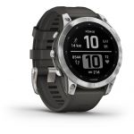 Garmin Montre connectée fenix 7, Silver avec bracelet gris