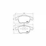 Brembo 4 plaquettes de frein P61086