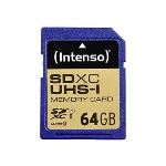 Intenso 3421490 - Carte mémoire SDXC 64 Go UHS-I Classe 10