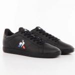 Le Coq Sportif Mixte Courtset_2 Basket, Triple Black, 40 EU