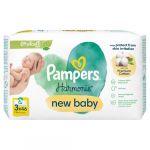 Pampers Lingettes Nettoyantes Bébé Harmonie New Baby À L'aleo Vera - Le Pack De 3 Sachets De 46 Lingettes