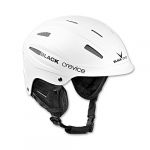 BLACK CREVICE Casque de ski Ischgl I Casque ski antichoc au design sportif en diff&eacute;rentes couleurs I Casque de ski hommes & femmes I Casque de snowboard I Casque de ski respirant I Taille r&eacute;glable (S, Blanc)