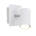 Applique murale carrée GU10 1 ampoule en métal (12 cm)