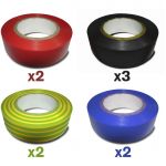 Zenitech Lot 9 rubans adhésifs 15mm x 10m