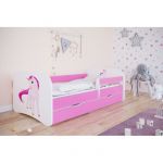 Kocot Kids Lit Babydreams licorne rose avec un tiroir matelas 140/70 5903271995127