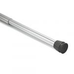 Levivo Tringle à rideaux, peut également être utilisée comme barre de douche ou tringle à vêtements, longueur variable en rallongeant simplement tige télescopique, aluminium chromé, 70-120 cm, Chromé