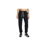 Under Armour Pantalon Rival Terry Jogger noir blanc femme - M