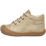 Naturino Chaussures Premiers Pas en suède pailleté, Platine 20