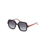 Guess Unisex GU00230 01B Lunettes de soleil Inject&eacute; Noir Fum&eacute;e Carr&eacute; Normale