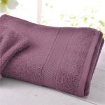 Lot de 2 serviettes unies lauréat 450g/m2 Becquet Violet