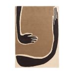 Ferm Living Tapis - Tapis POSE 140x200 Blanc cassé / Café