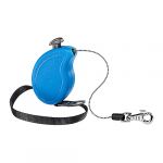 Ferplast Laisse Extensible pour Petits Chiens Flippy One Cord Mini, Cordon r&eacute;tractable 3 m, Max 8 kg, Bleu