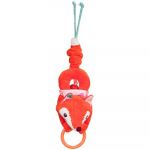 Lilliputiens Hochet clochette Alice la renarde orange rouge