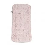 Hauck Coussin de Si&egrave;ge Poussette - Coussin Nacelle, Remorque V&eacute;lo - Universel en Coton, Respirant, Doux - Facile &agrave; Placer, Protection pour &Eacute;t&eacute; et Hiver - Flowers Rose