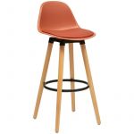Atmosphera Tabouret bar Maxon simili terracotta - Terracotta